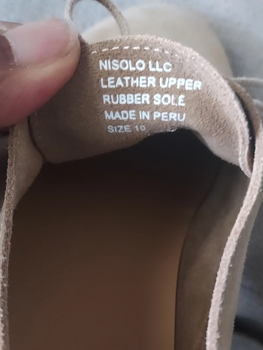 Nisolo Men's Soft Suede Lace-Up Business Casual Shoes in Beige Sz-